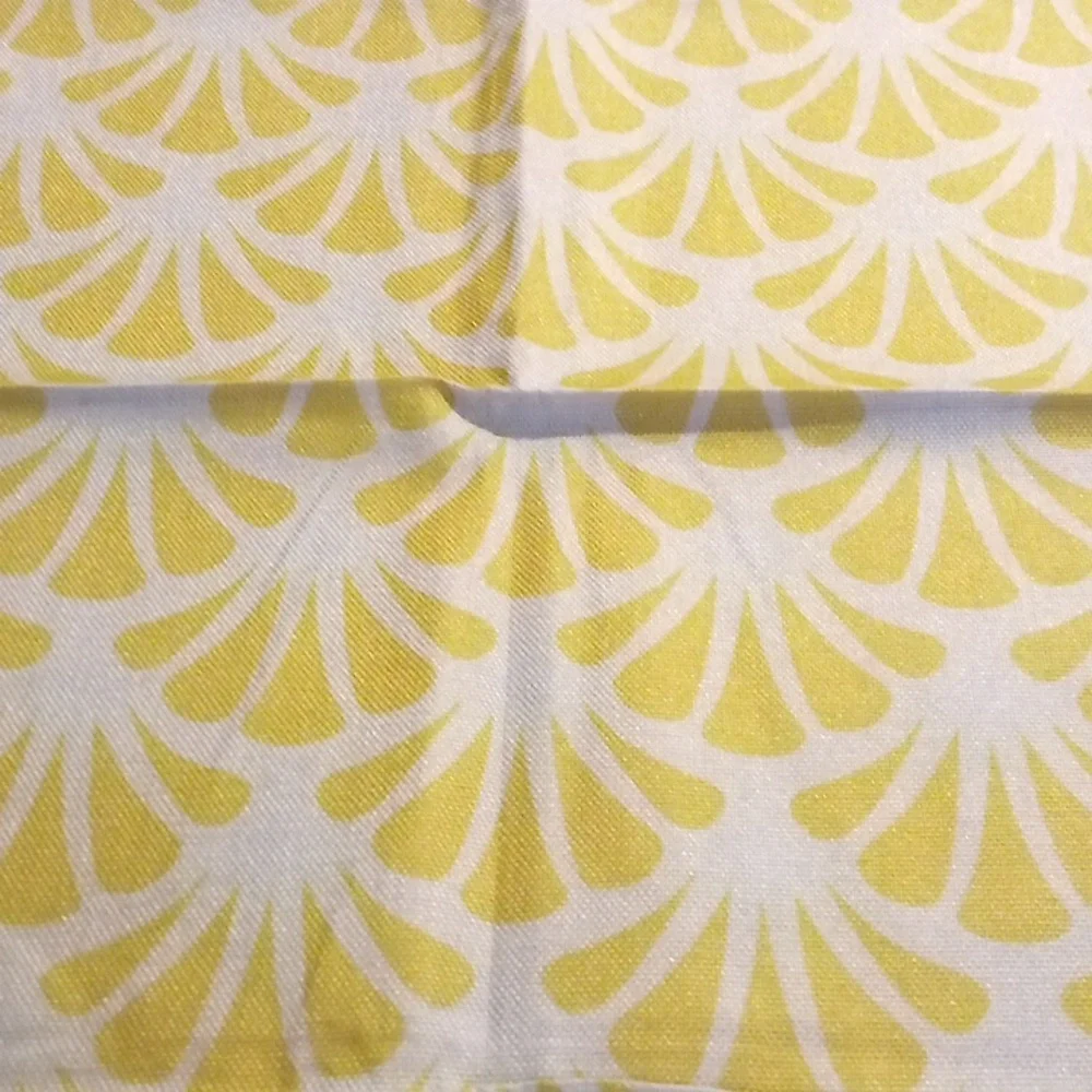 Throw‎ Pillow Covers Set of 4 Yellow Geometric Print 17x17